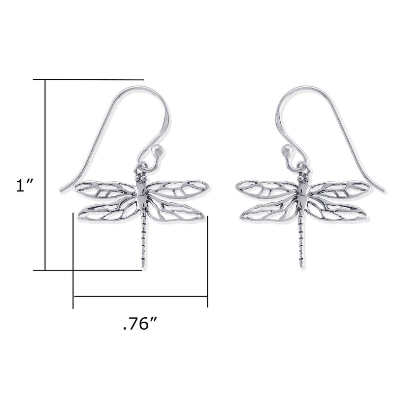 Boma Jewelry Sterling Silver Dragonfly Dangle Earrings - Image 5